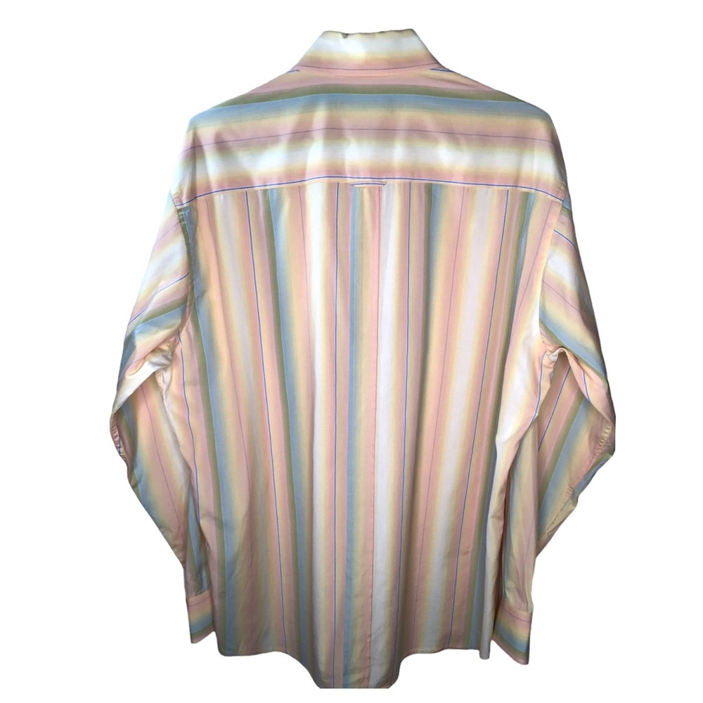 Bugatchi Uomo Striped Pink Multi Color Size Xl Sh… - image 2